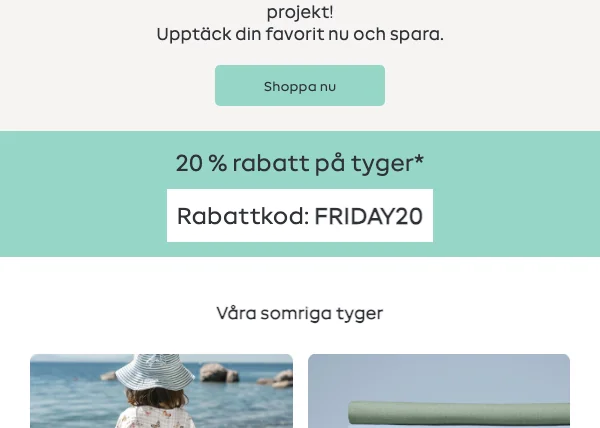 Tyg Rabattkod