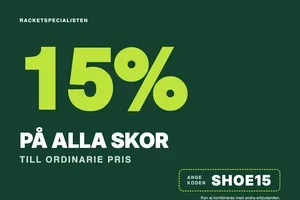 👟 15% rabatt på alla skor