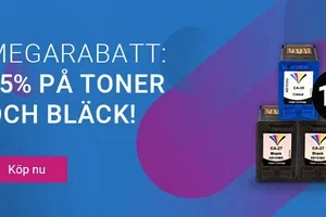 Megarabatt: 15 % på toner och bläck