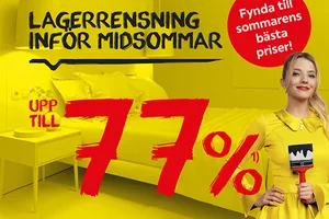 💥 Upp till 77% 💥 Lagerrensning inför midsommar!