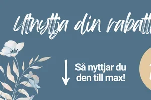 Glöm inte din rabattkod! 🎉