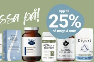 Upp till 25% på kosttillskott för mage & tarm 🫶🏻