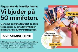 , vi ger dig 50 minifoton gratis! 📸🙌
