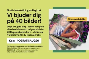 , varsågod, vi BJUDER på hela 40 bilder gratis! 🙌📸