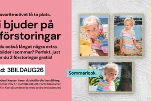 , du får 3 förstoringar – helt kostnadsfritt!! 🖼️🖼️🖼️