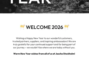 Happy New Year from us at Jascha Stockholm 🥂✨