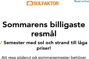 ☀️ Sommarens billigaste resmål
