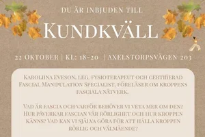 Anmäl dig till höstens kundkväll 22/10