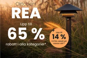 Oktoberrea: erbjudanden på inom- och utomhuslampor