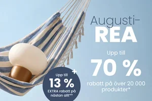 Augustirean avslutas idag: upp till 70 % rabatt