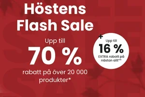 Flash Sale: Upp till 16 % extra rabatt 😍