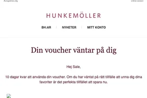 En liten påminnelse om din kupong