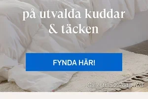 50% på kuddar och täcken! ☁️