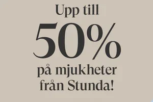 Upp till 50% på mjukheter från Stunda!