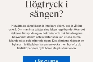 Högtryck i sängen?