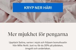 20% på Mille Notti Satina!