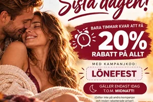 Sista dagen! 20% rabatt - bara timmar kvar ⏰ |