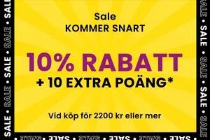🎁 REA kommer snart: Få 10% RABATT + 10 extra poäng