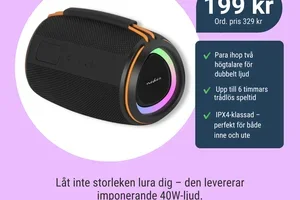 Dagens Deal: Kraftfull Bluetooth-högtalare 40W 🎶