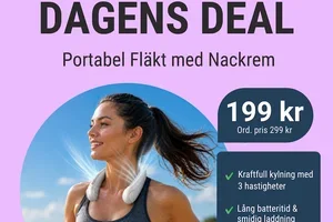 Dagens Deal: Portabel Fläkt med Nackrem 🌬️