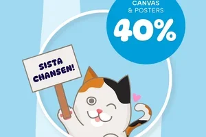 Sista chansen! 40% Canvas & Posters 🩷