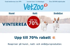 Upp till 70% rabatt – STOR VINTERREA 💥