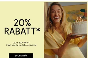 Födelsedagsfinal | 20% rabatt på allt 🤩