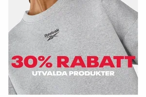 Glöm inte: 30 % rabatt på utvalda kläder