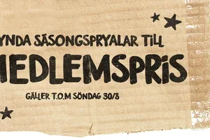 Medlempris på säsongsprylar!
