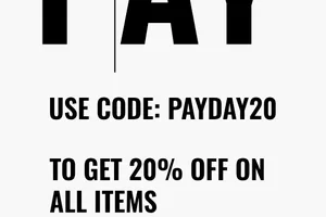 Your PAYDAY treat: 20% off