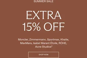 Extra 15% OFF Our Top Brands