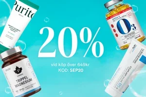 20% på ett köp – bara idag! 🩵