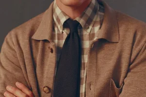 Milanostickad overshirt i merinoull