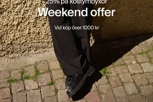 25% på kostymbyxor