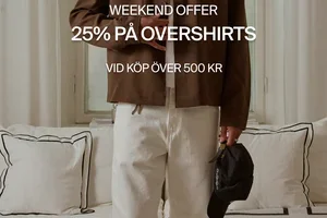 25% på overshirts