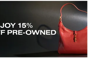 15% off pre-owned bags & more