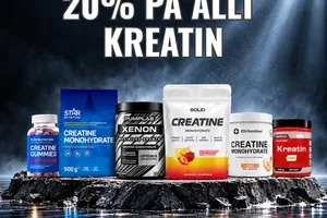 20% rabatt på kreatinmonohydrat 💪