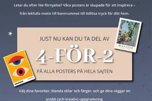 4 för 2 Posters - Inred dina väggar på ditt sätt