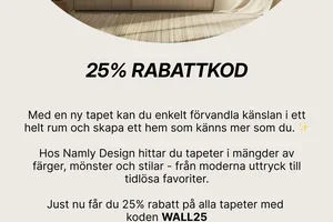 Ge väggarna nytt liv - 25% rabatt ✨