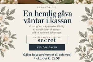 Psst… hemlig rabattkod till dig!