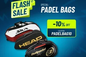 10% off padel bags ⚡