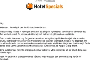 Oops! Ett mejl på villovägar