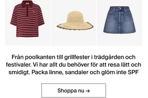 Stilar för alla dina sommarplaner – minst 25% rabatt 🌼