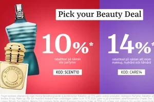 Upp till 14%* rabatt på dina beauty-favoriter 💖