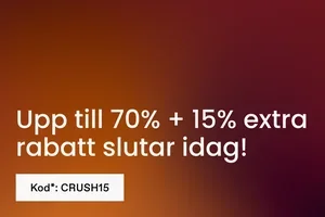 Sista dagen: Upp till 70% + 15% EXTRA