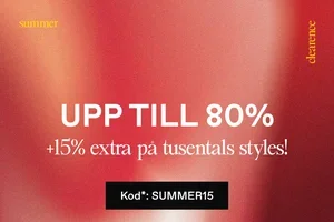 Upp till 80% och 15% EXTRA på utvalda styles 🤯