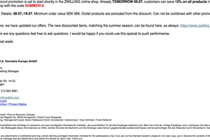 Publisher Update ZWILLING SE 27381 | code Promotion available