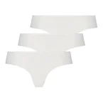 Hunkemöller Invisible lace back 3-Pack brazilian trosa, vit