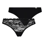 Hunkemöller Angie 2-pack stringtrosa, svart
