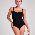 Hunkemöller Scallop baddräkt utan bygel, svart